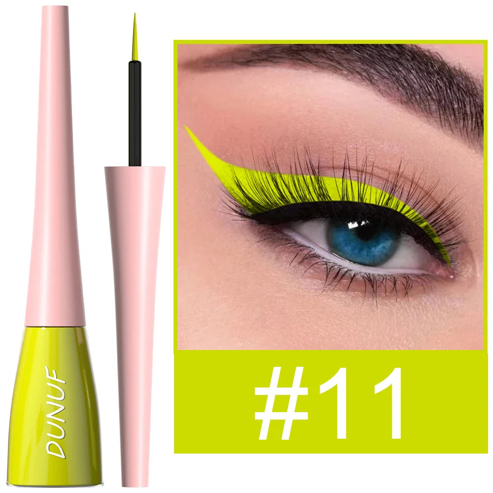 DUNUF Waterproof Liquid Eyeliner – Smudge-Proof, 8+ Colors