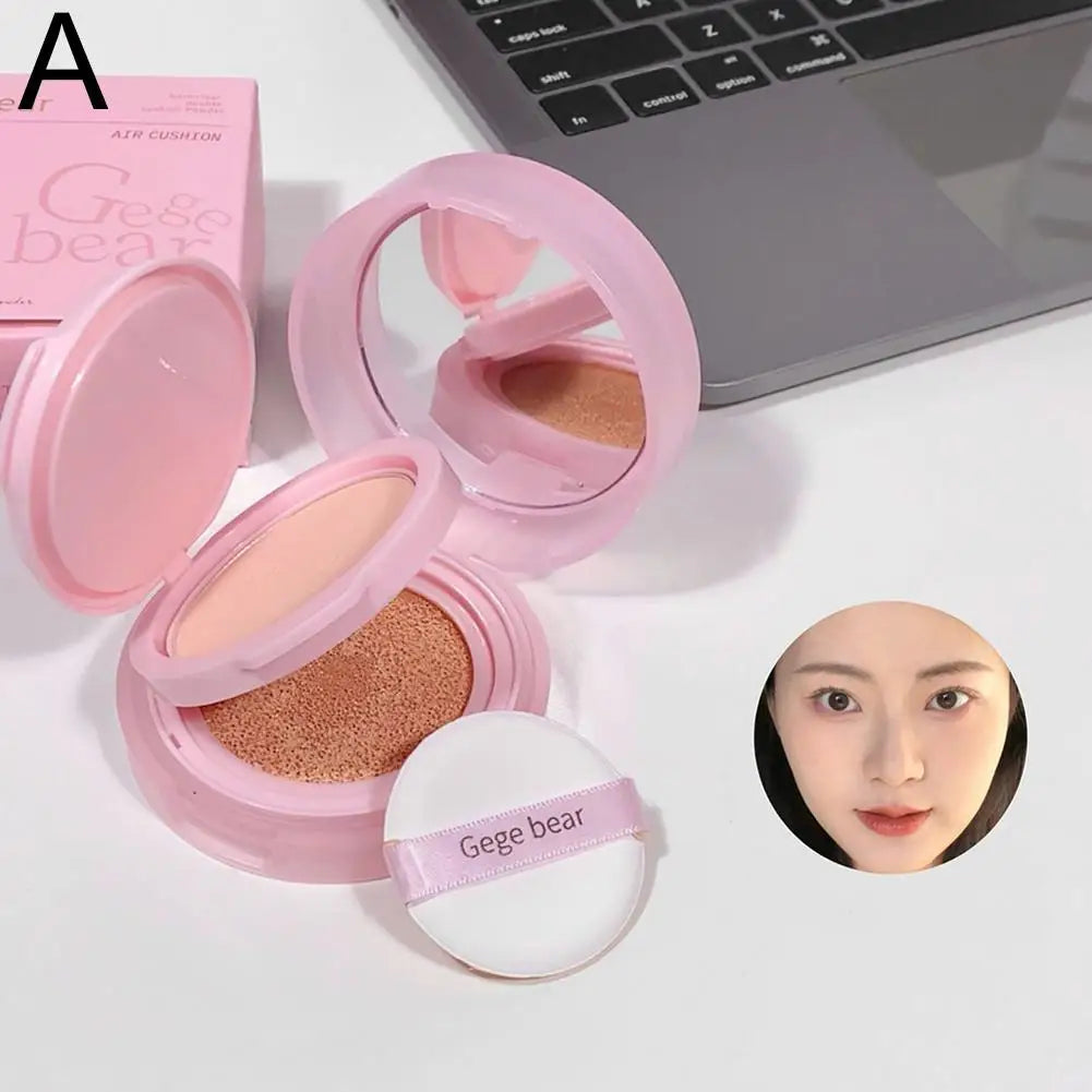 Ultra Breathable Gege Bear Dual-Layer Skin Tint Cushion Weightless Natural Finish Self-Adjusting Coverage 12H Comfort Long-Last Peaceful Pleasures Health and Wellness 1