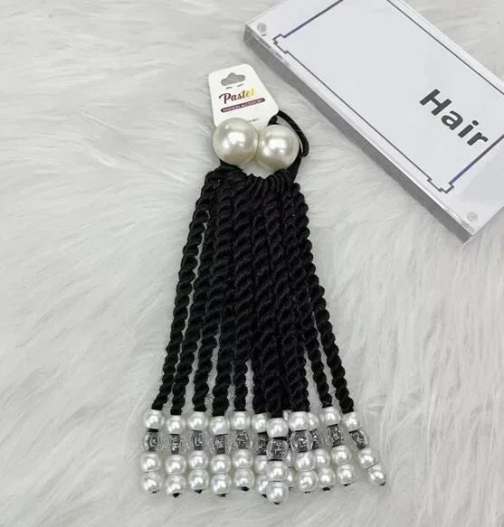 Girls Glow in the Dark Glitter Hair Bow Ponytail Accessories
