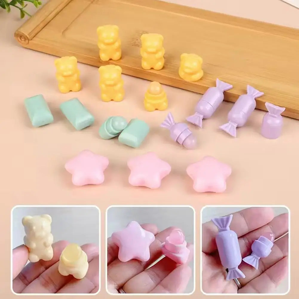 Cute Bear Mini Silicone Lip Brush – Angled Concealer & Gloss