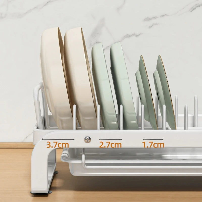 Carbon Steel Dish Drainer Rack | Kitchen Countertop Organizer