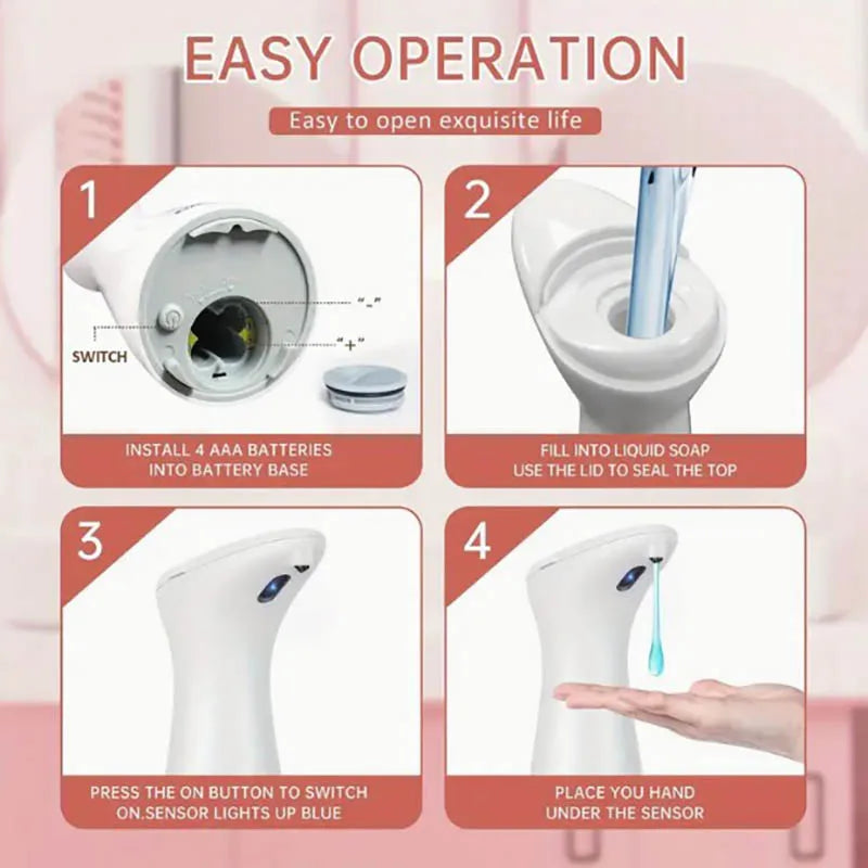 Automatic Touchless Sensor Soap Dispenser | 200ml Smart Pump