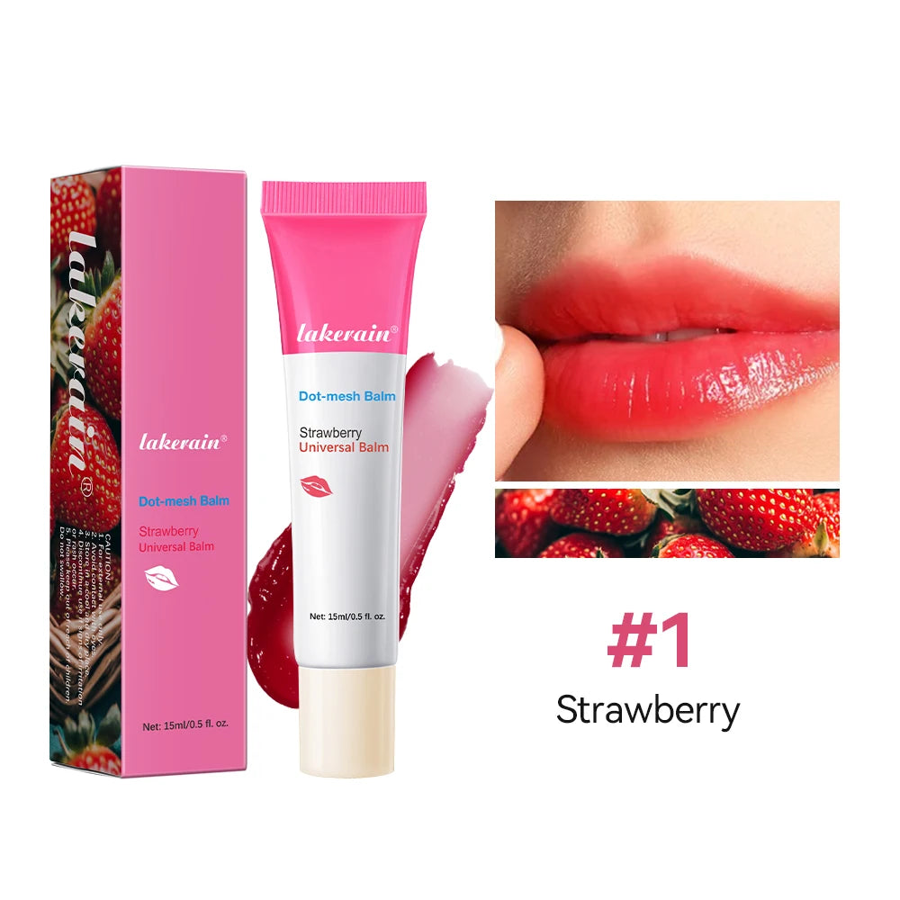 Fruit Lips Glosses Glossier Lip Balm Coconut Plumping Moisturizing Nourishing Hydration Exfoliating Skincare For Lips Cosmetics Peaceful Pleasures Health and Wellness 1Strawberry