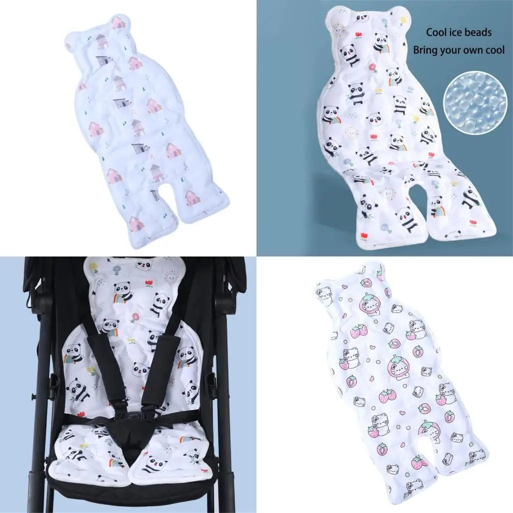 Cartoon Baby Stroller Cooling Pad | Breathable Pushchair Cushion