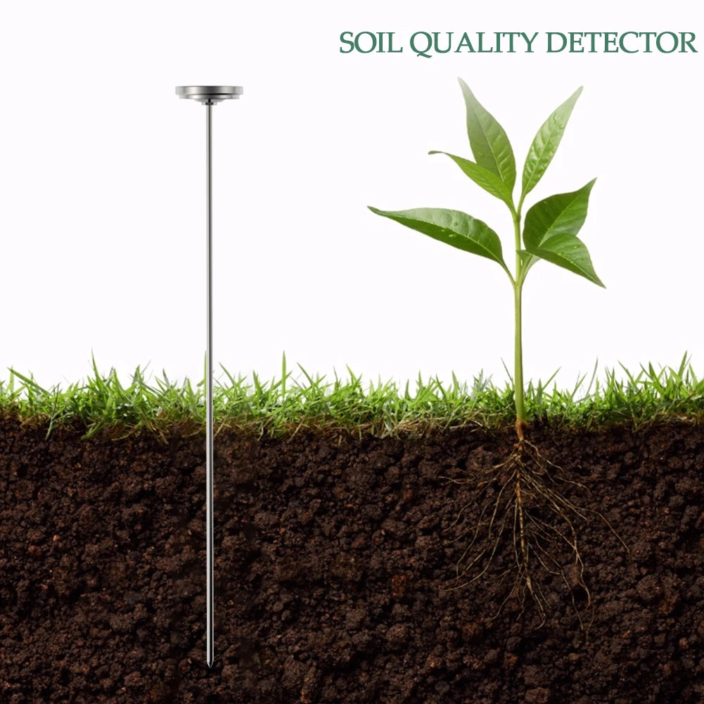 50cm Compost Soil Tester Meter Measuring Probe Premium Stainless Steel Compost Soil Thermometer Garden Backyard 0-120 Celsius Peaceful Pleasures Health and Wellness