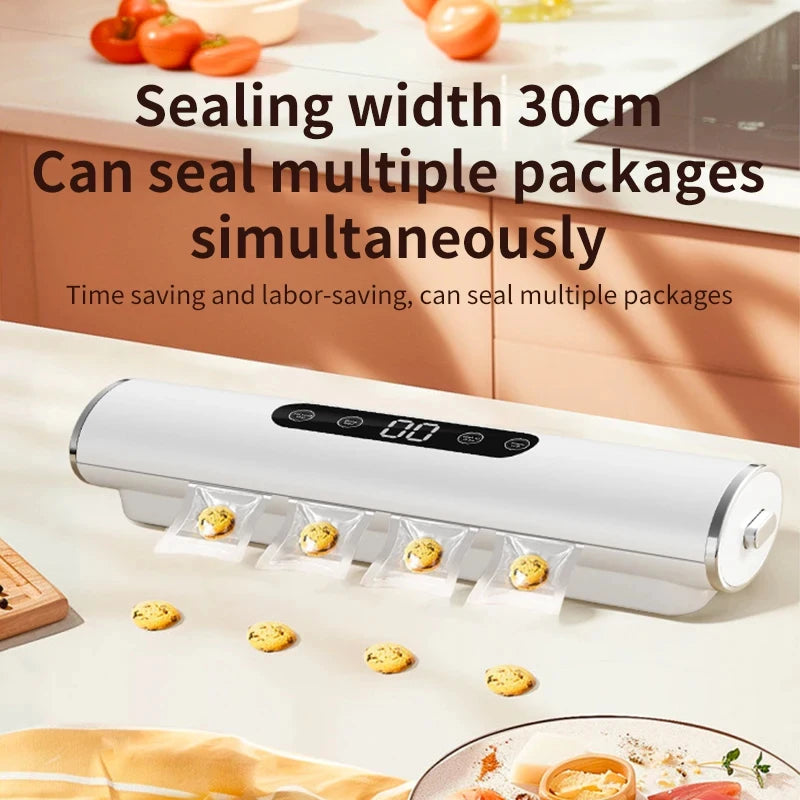 Professional Vacuum Sealer for Food Vacuumor for Products Kitchen Sealing Machine Cuisine Packaging Plastic Bag Sealant Peaceful Pleasures Health and Wellness