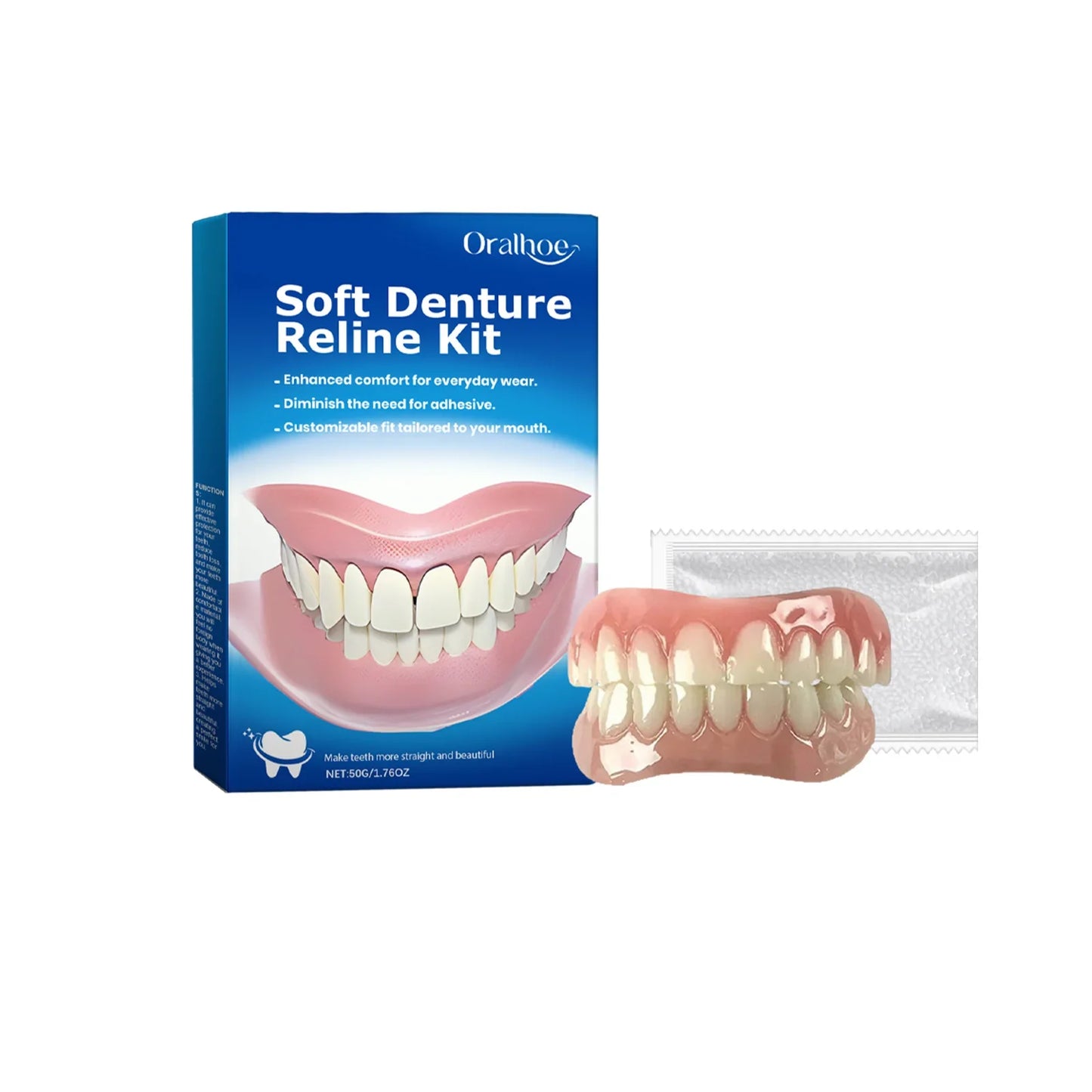 Cosmetic Tooth Veneer & Denture Set – Fills Gaps