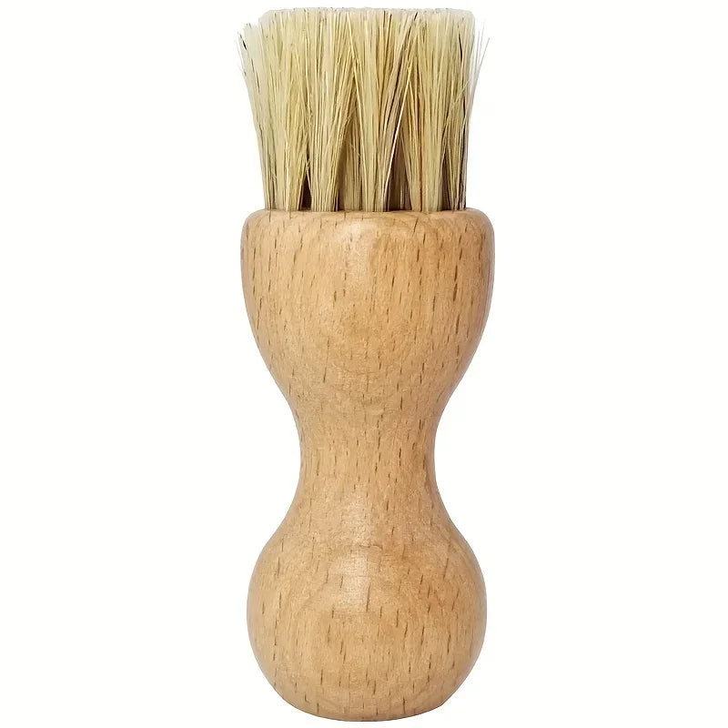 Gourd Shoe Brush – Beech Wood Handle & Pig Bristles