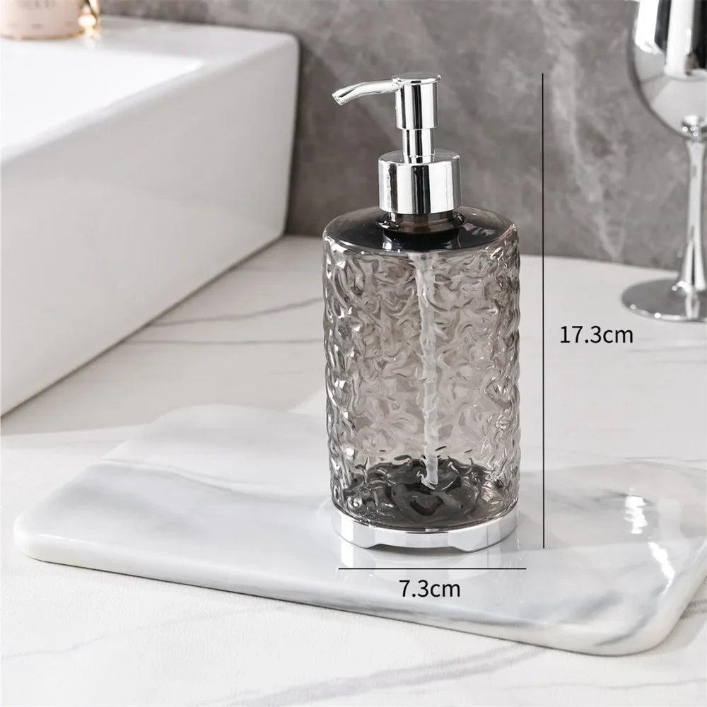 550ml Cheese Pattern Refillable Pump Dispenser Bottle