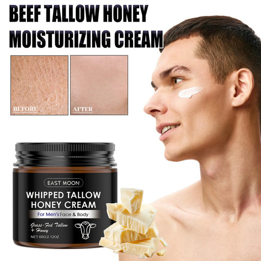 Men's Beef Tallow & Honey Deep Nourishing Face Balm | 60g Men's Face Moisturizer Peaceful Pleasures Health and Wellness