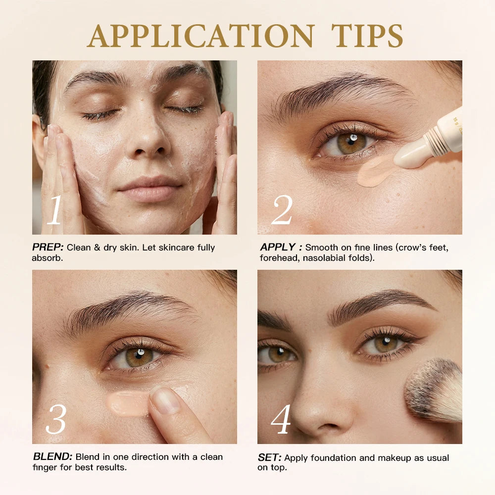 Instantly Softens Fine Lines Pore Minimizer & Line Smoother Tinted Primer Blurring Fine Lines Face Primer Makeup Base Peaceful Pleasures Health and Wellness