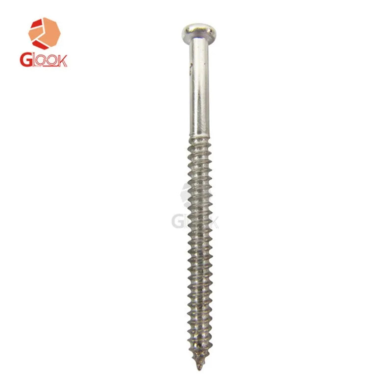Electric Guitar Pickup Screws Mushroom Head 2 6 37-Silver 10