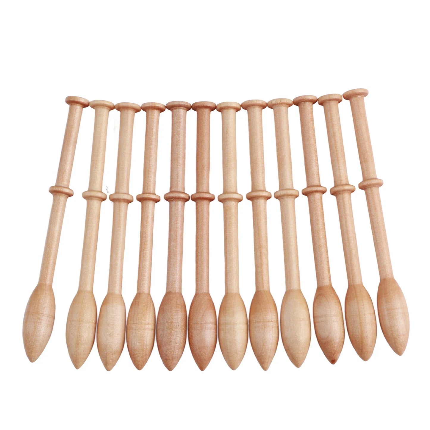 Lace Bobbin Wooden Antique Vintage French Artisan Craft Turned Wood