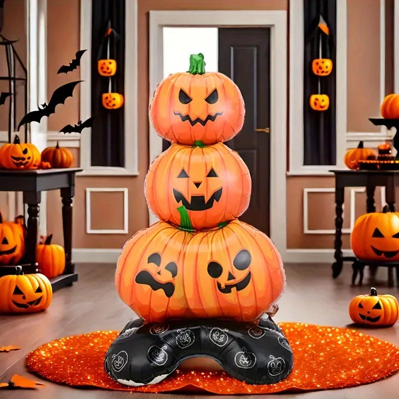 Halloween 4D Stand-Up Foil Balloon – Witch Pumpkin Dead Tree