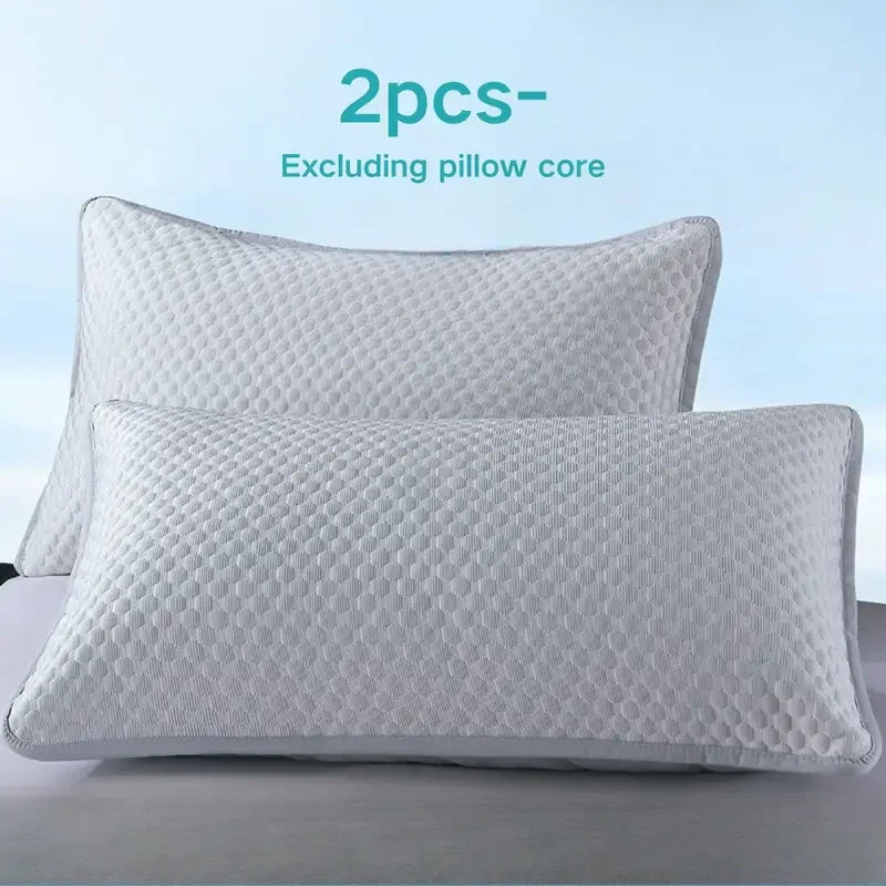 Ice Silk Cooling Pillowcase – Soft, Breathable & Washable