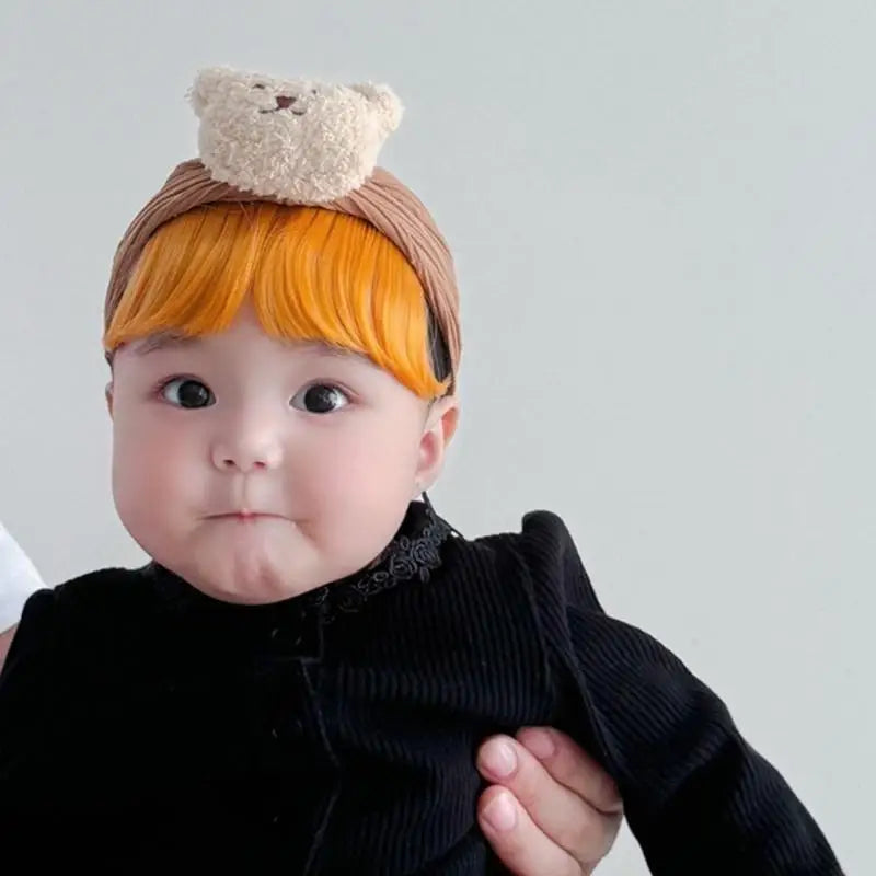 Baby Girl Bear Bangs Headband | Cute Toddler Hairband Ages 1–3
