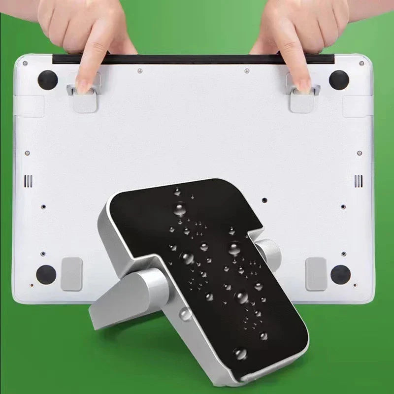 Foldable Mini Laptop Stand Riser – Portable Cooling Bracket Pair