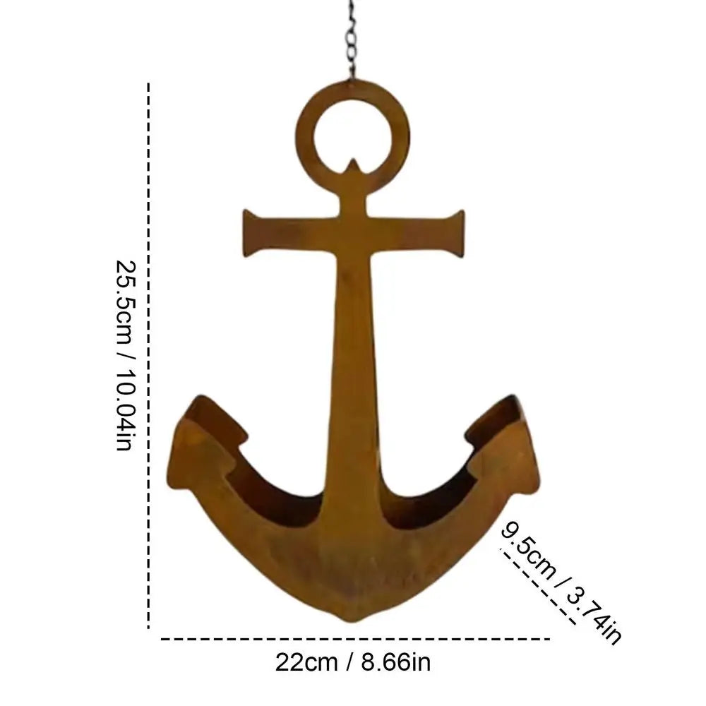 Rustic Nautical Metal Hanging Planter – Indoor & Outdoor Iron Pot