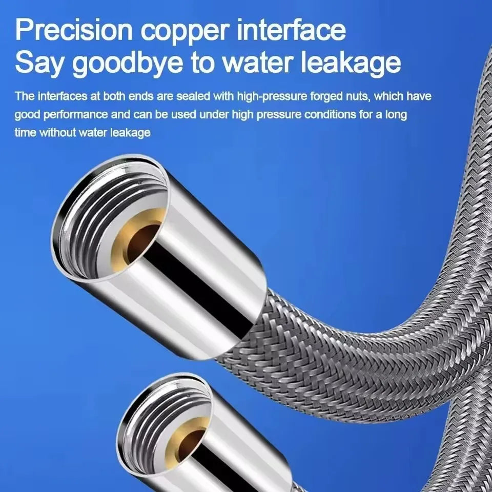 Flexible Nylon Shower Hose 1.5M & 2.0M | High Pressure G1/2