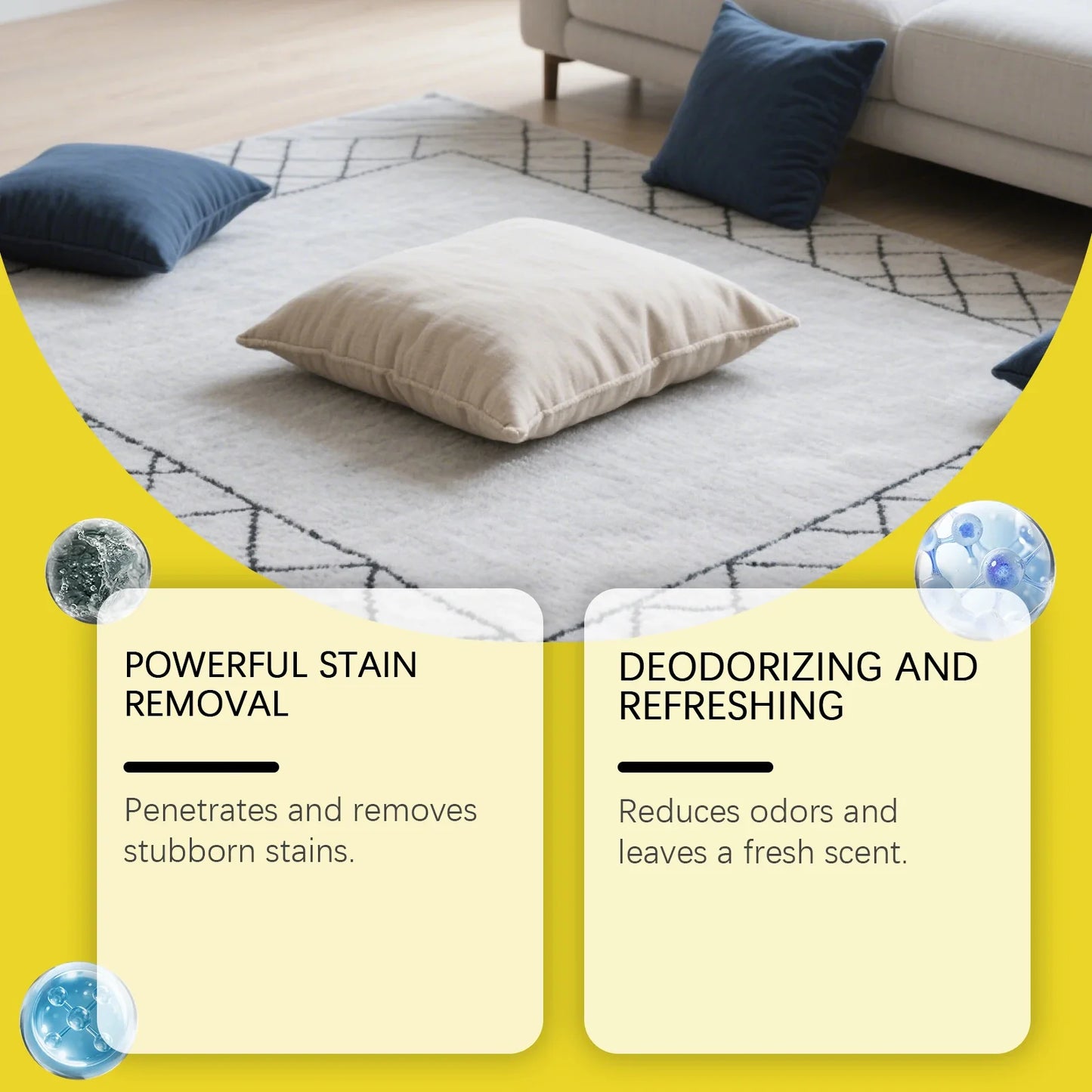 JAKEHOE Carpet Foam Cleaner – Stain & Odor Remover 100ml