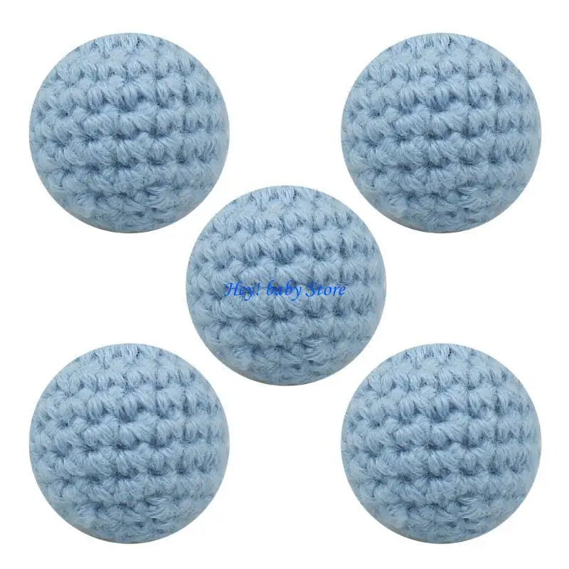 16mm Crochet Beads for Pacifier Clips, Keychains & Jewelry