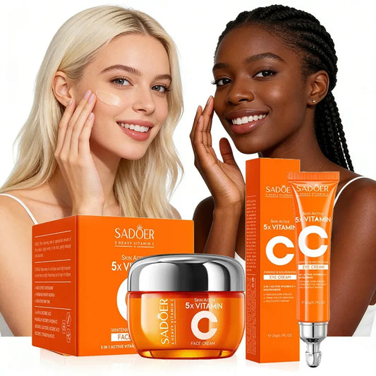 SADOER Vitamin C Face Cream – Brightening Firming Moisturizer Vitamin C Face Cream Peaceful Pleasures Health and Wellness