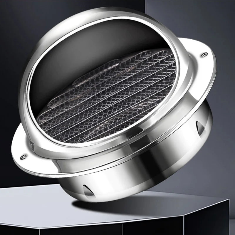 Stainless Steel Round Air Vent Grille Cover | Wall & Ceiling