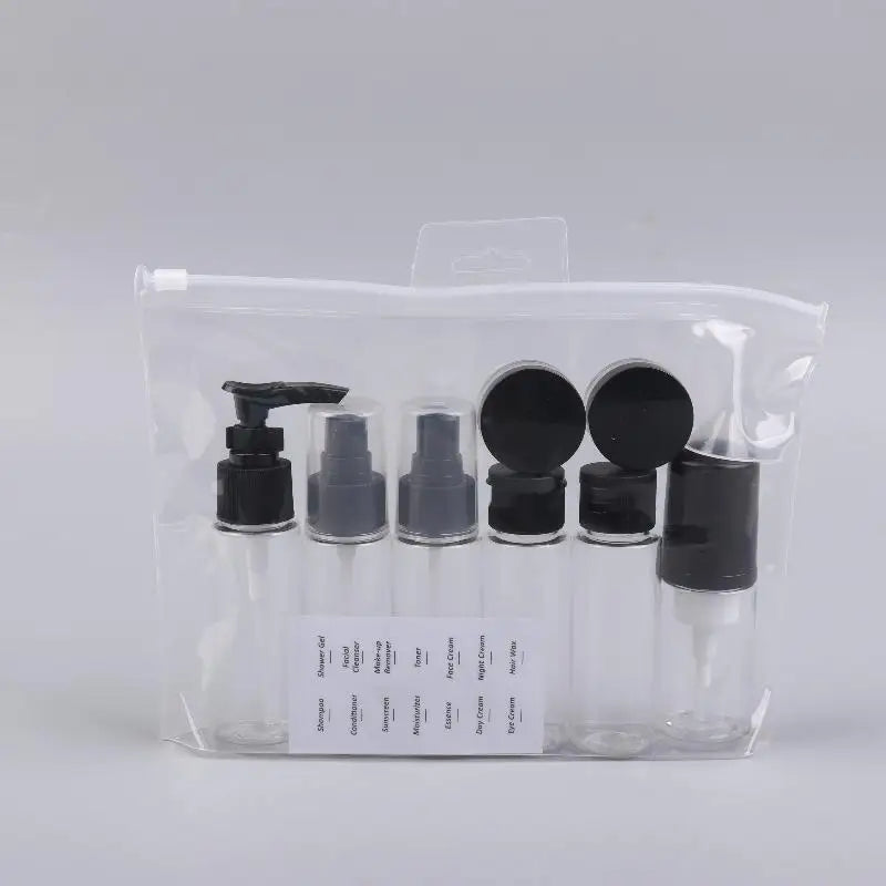 11-Piece Refillable Travel Bottle Set – Leak-Proof TSA Approved