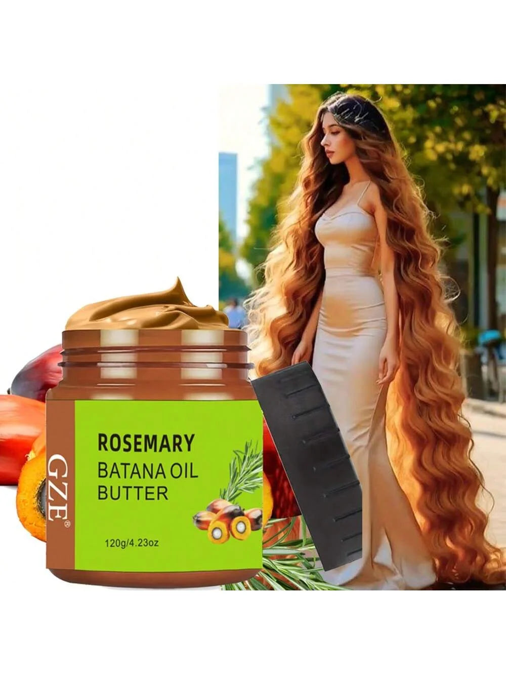 GZE Rosemary & Batana Oil Hair Butter Mask – Deep Moisture