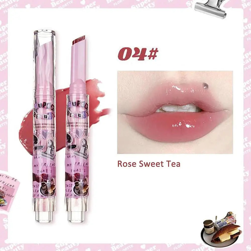 Florette Jelly Lip Glaze – Mirror Finish Waterproof Lipstick