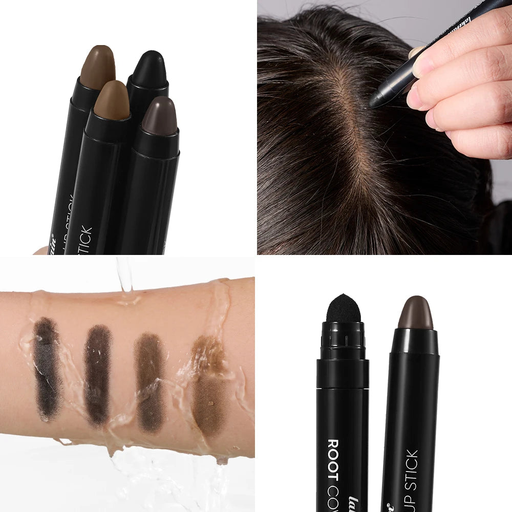 Hair Line Stick Pen Waterproof Hair Dye Pen & Brush Instantly Cover Grey White Hair Natural Hair Filling Hairline Shadow Makeup Peaceful Pleasures Health and Wellness