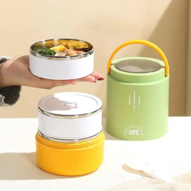 900ml Vacuum Insulated Stainless Steel Lunch Box | 3-Layer