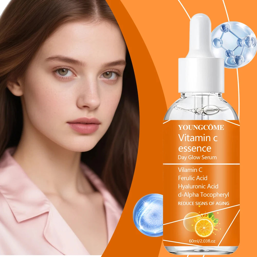 YOUNGCOME Vitamin C Brightening Serum - Vitamin C with Ferulic Acid, Hyaluronic Acid & Collagen for Anti-aging skincare Peaceful Pleasures Health and Wellness