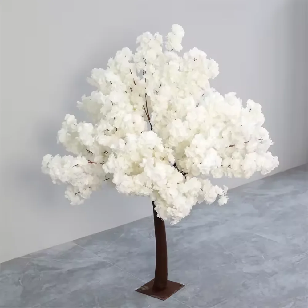 White Silk Blossom Artificial Flower Tree 150cm | Wedding Decor