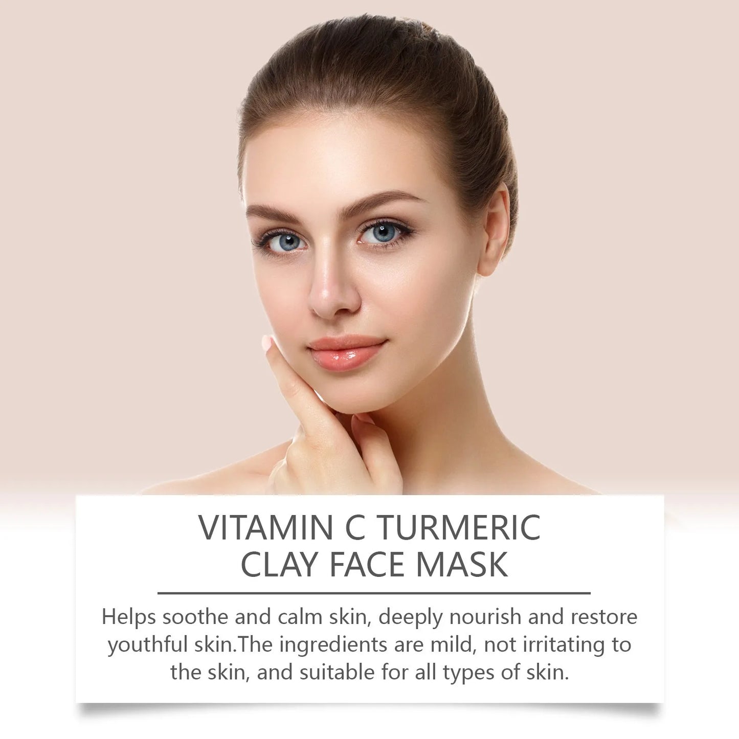 Vitamin C Exfoliating facial mask Turmeric Exfoliating facial mask Improve Pore Deep Cleaning facial mask Apply facial mask Peaceful Pleasures Health and Wellness