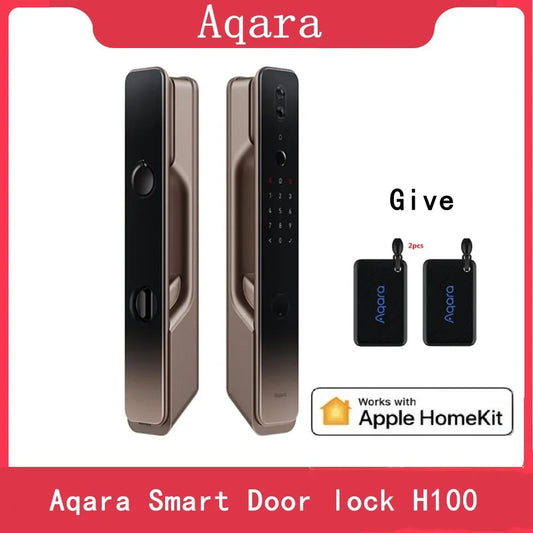Aqara Smart Door Lock H100 Automatic Cat Eye Zigbee Body Light Sensor NFC Bluetooth Fingerprint Unlock For Homekit Aqara App Peaceful Pleasures Health and Wellness