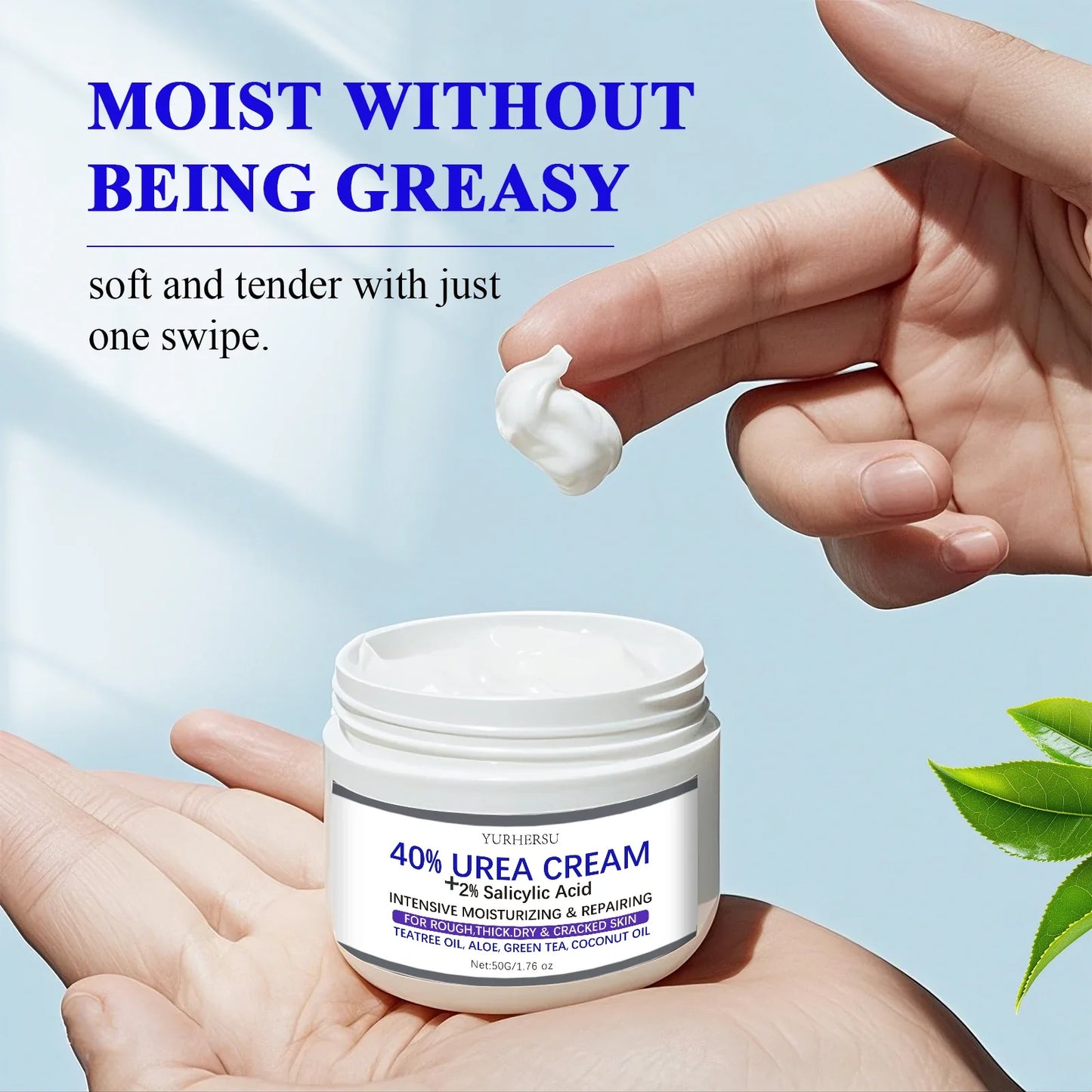 YURHERSU 40% Foot Cream – Exfoliating Dry & Cracked Heels