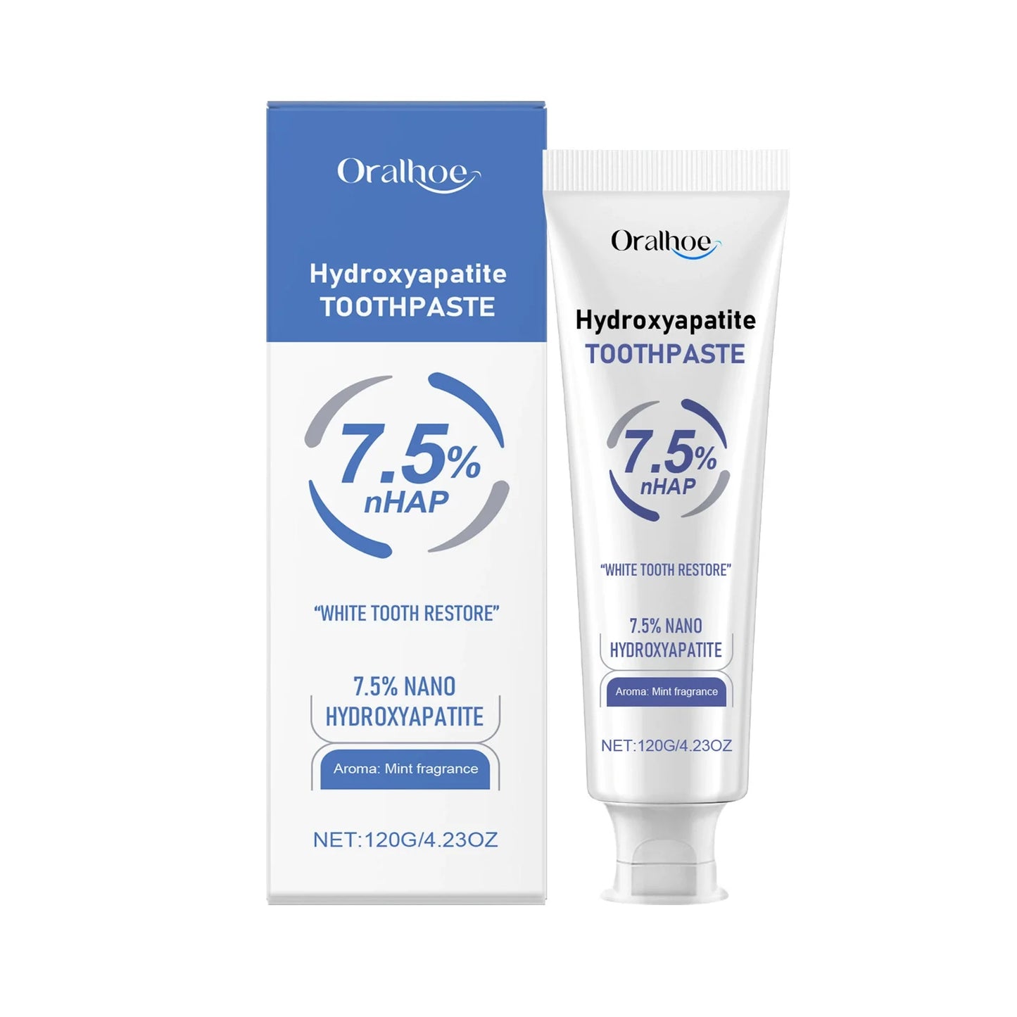 Oralhoe Mint Whitening Toothpaste – Brightens & Deep Cleans 120g