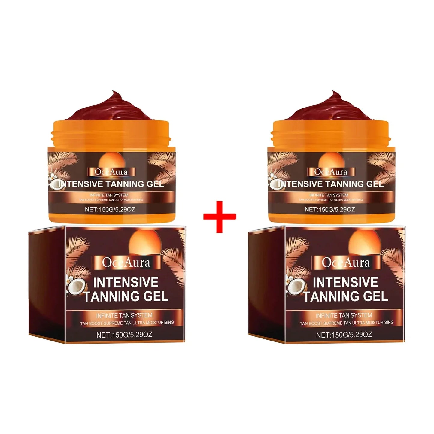 OceAura Intensive Tanning Gel – Self Tanner & Bronzer