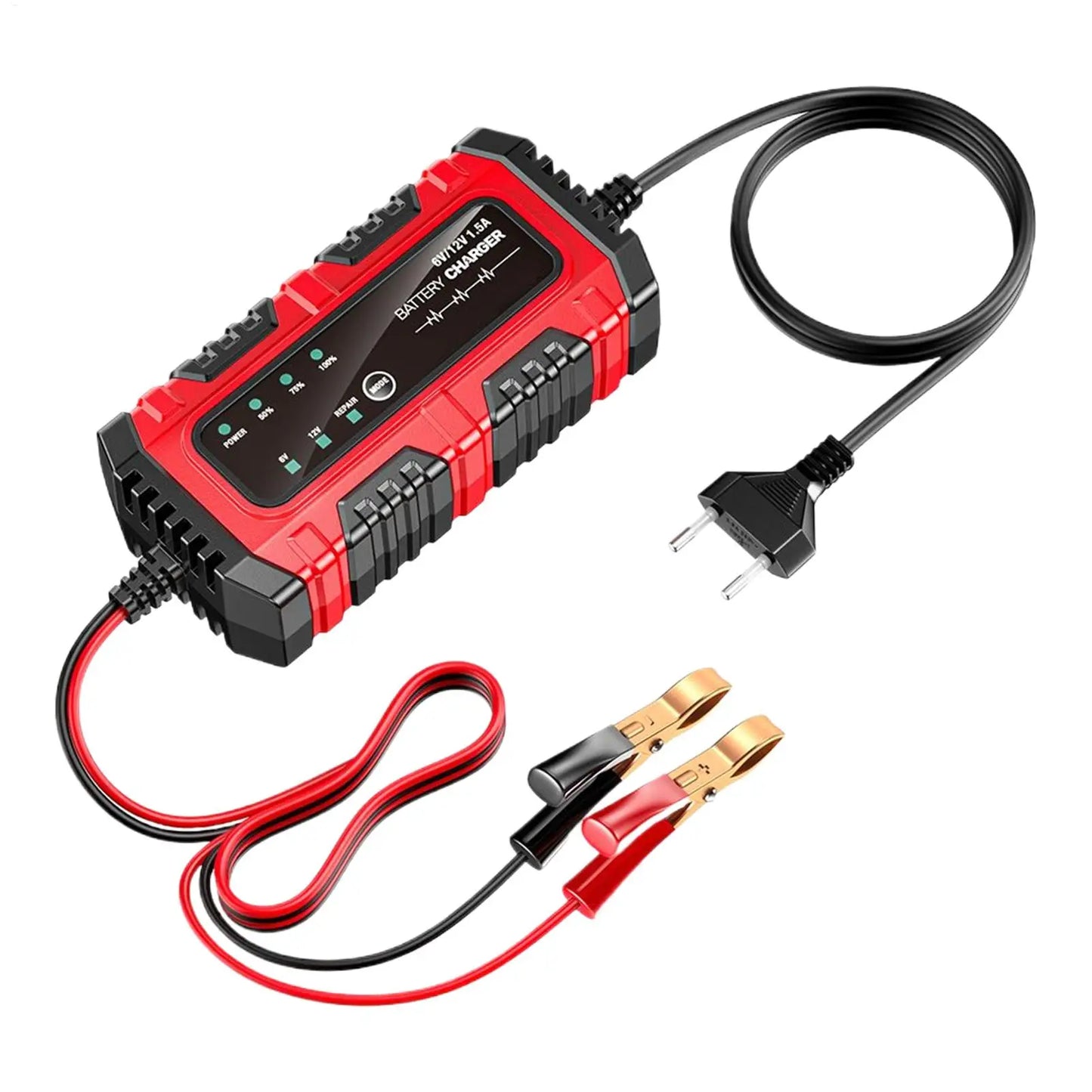 Smart 1.5A 6V/12V Battery Trickle Charger & Maintainer