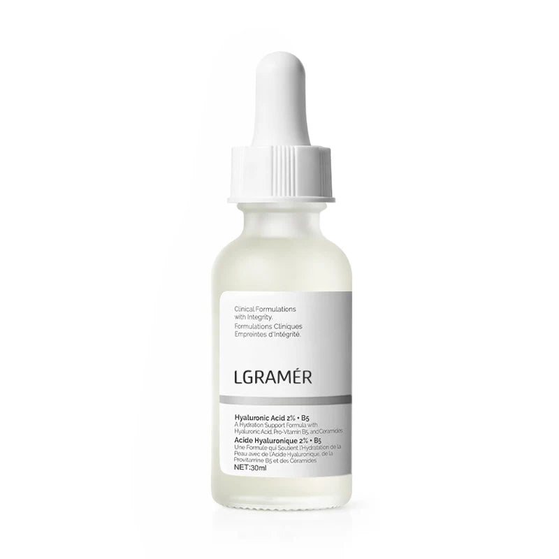 2% Hyaluronic Acid + B5 Serum with Ceramide Multivitamin Moisturizing Essence 30ml Soft Smooth Skin Facial Care Liquid Peaceful Pleasures Health and Wellness 30ml