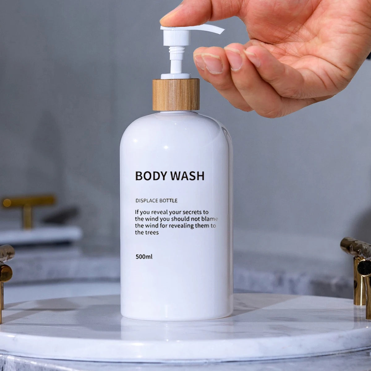 3 Pack Soap Dispenser Shampoo and Conditioner Dispenser Body Wash Shower Bottles Refillable Lotion Dispenser Bottle Peaceful Pleasures Health and Wellness