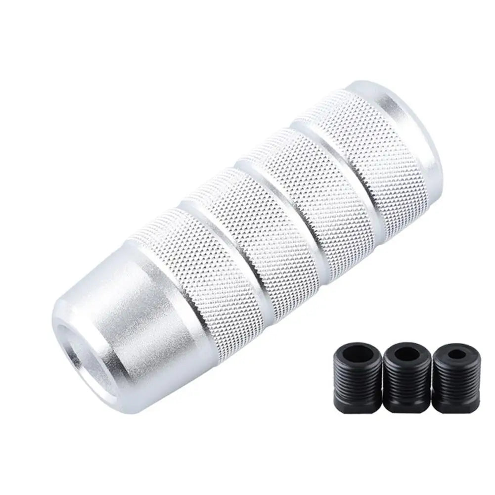 Aluminum Alloy Transmission Lever Protective Cover Car Gear Shift Knob Automatic Anti-skid Frosted Car Modification Gear Head Peaceful Pleasures Health and Wellness sliver