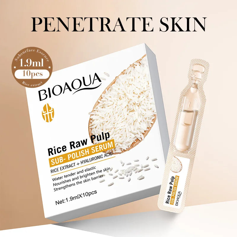 Rice Pulp Hyaluronic Acid Face Serum | Anti-Wrinkle Moisturizer