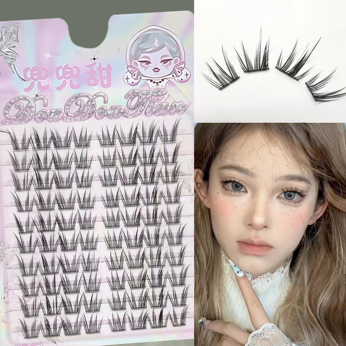 DIY Cluster False Lashes – Wispy Fly Fish Tail Style