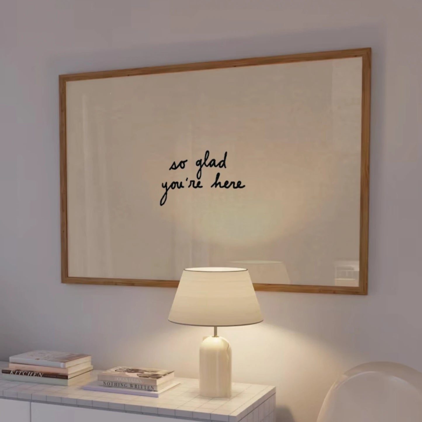 So Glad You're Here Entryway Wall Art Print Canvas Painting Poster Picture For Living Room,Guest Room Bedroom Home Decor Peaceful Pleasures Health and Wellness
