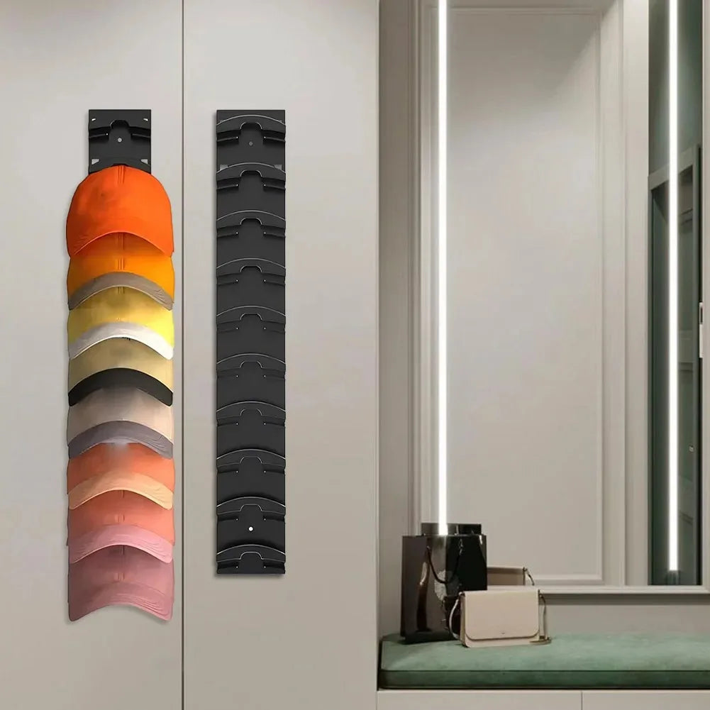 Rotating 10-Grid Baseball Cap Organizer – Wall Hat Rack