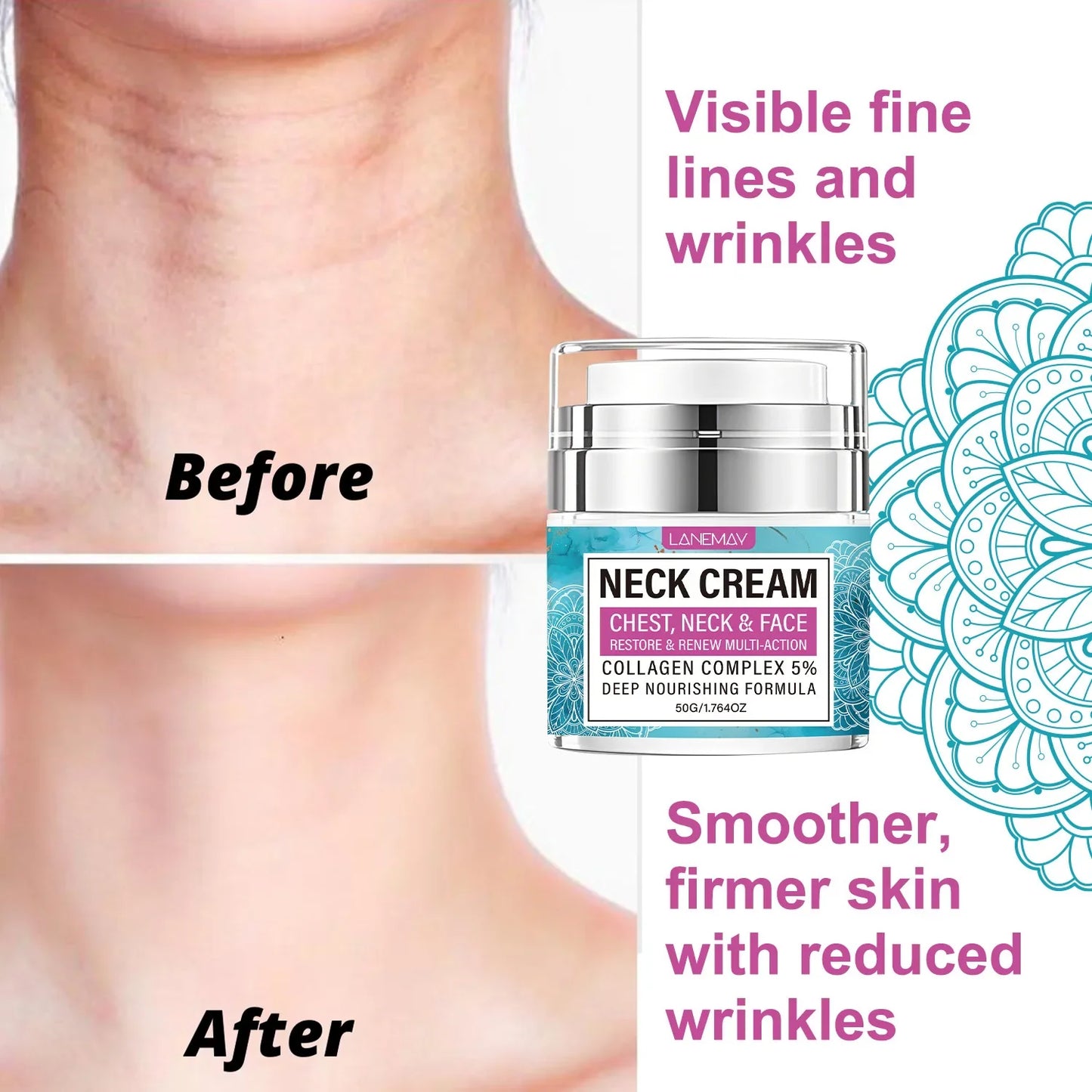 Lanemay Collagen Neck Cream – Firm, Lift & Smooth 50g