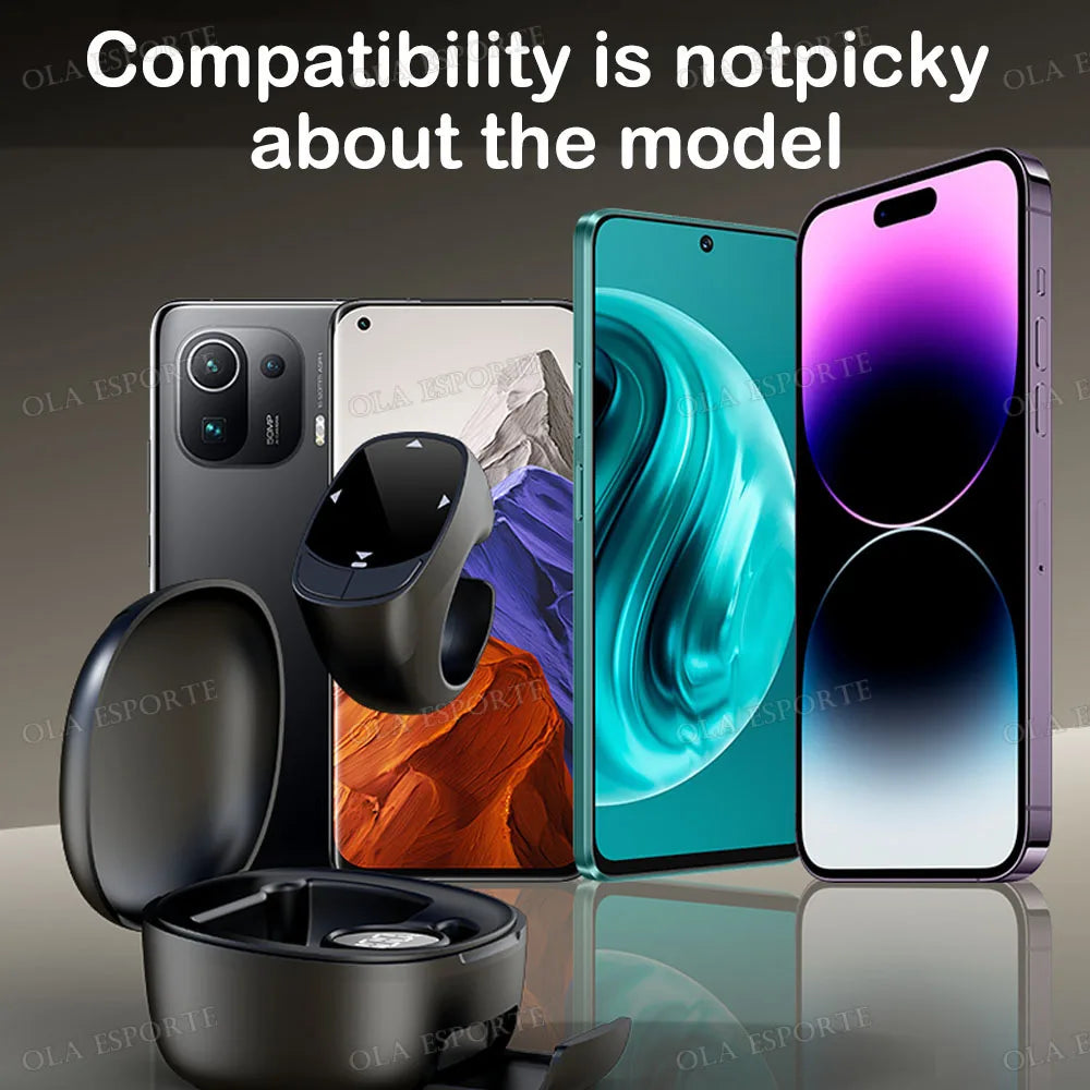 Bluetooth Remote Ring – Page Turner, Camera & Music Control Peaceful Pleasures Health and Wellness