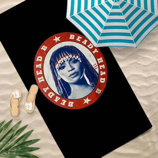 Beyoncé Cowboy Quick-Dry Beach Towel | Soft Pool & Travel Towel Quick-Dry Beach Towel Peaceful Pleasures Health and Wellness